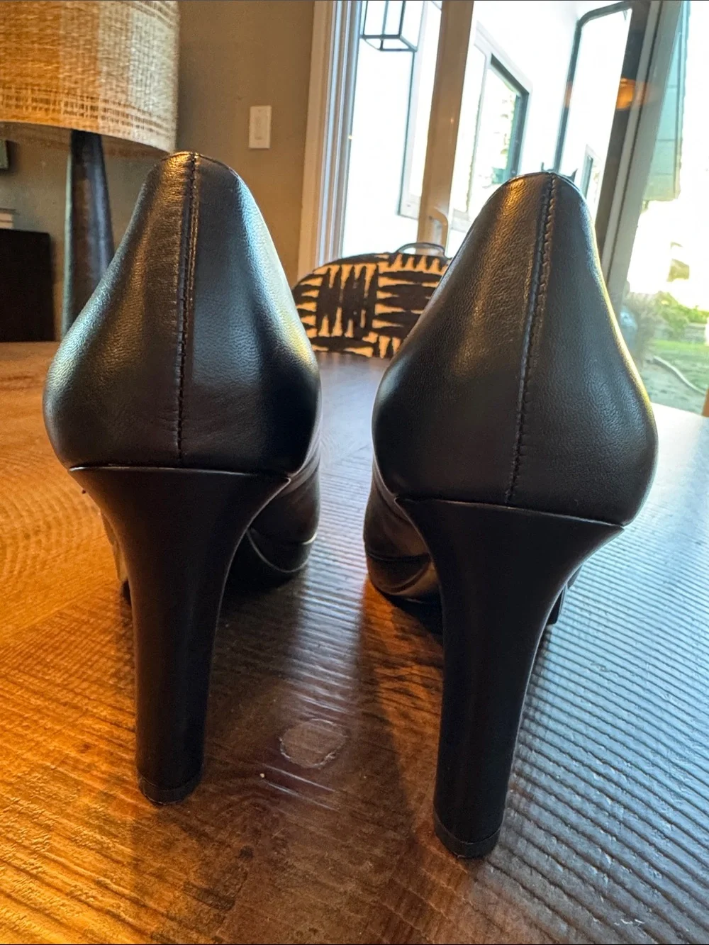 Naturalizer Talissa Black Leather Pumps